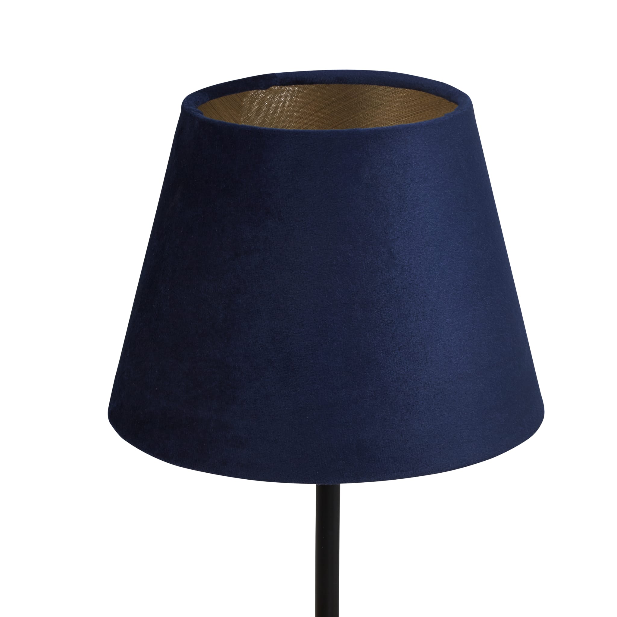 Velvet Drum Shade 20Cm Navy