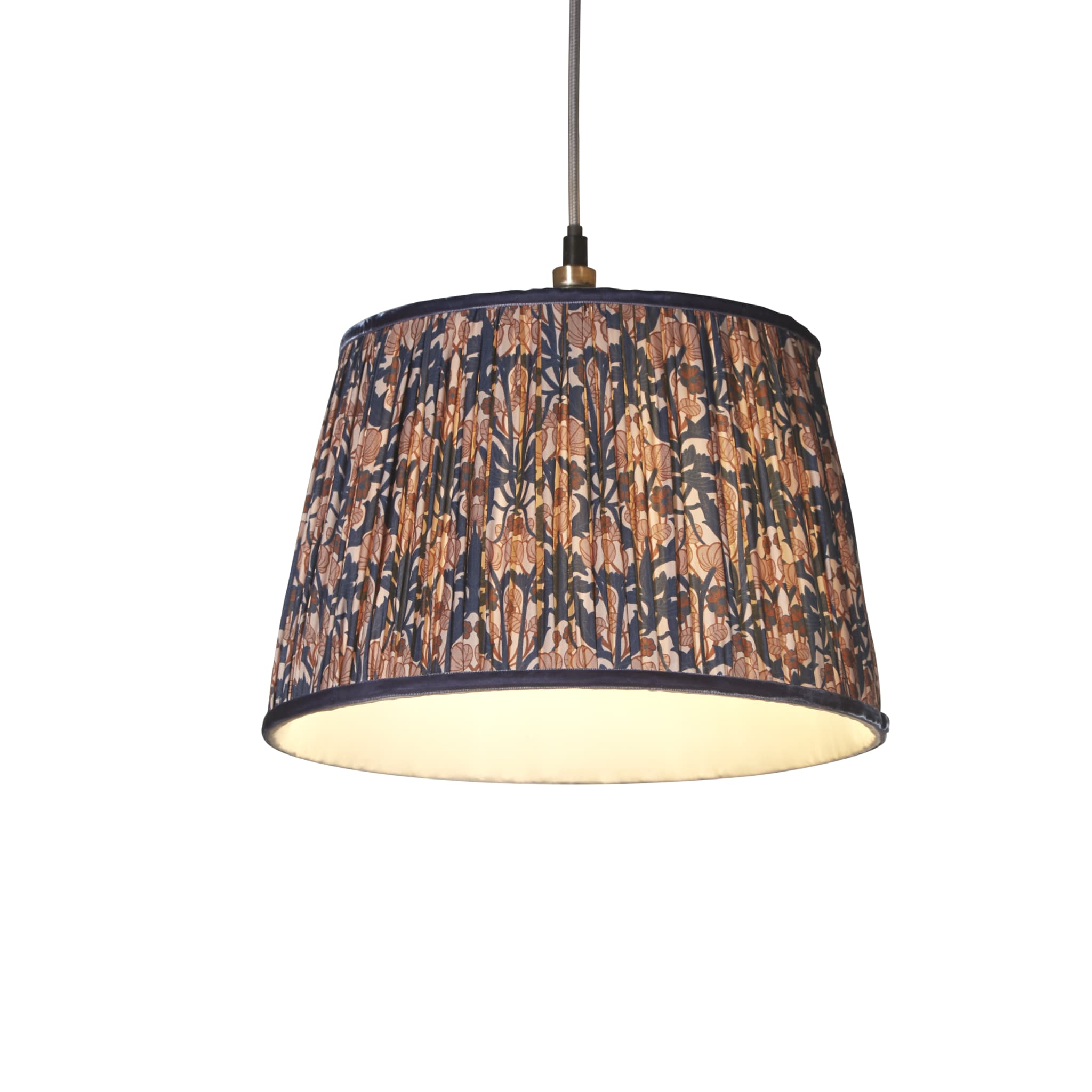 Vintage Print Shade Navy 30cm