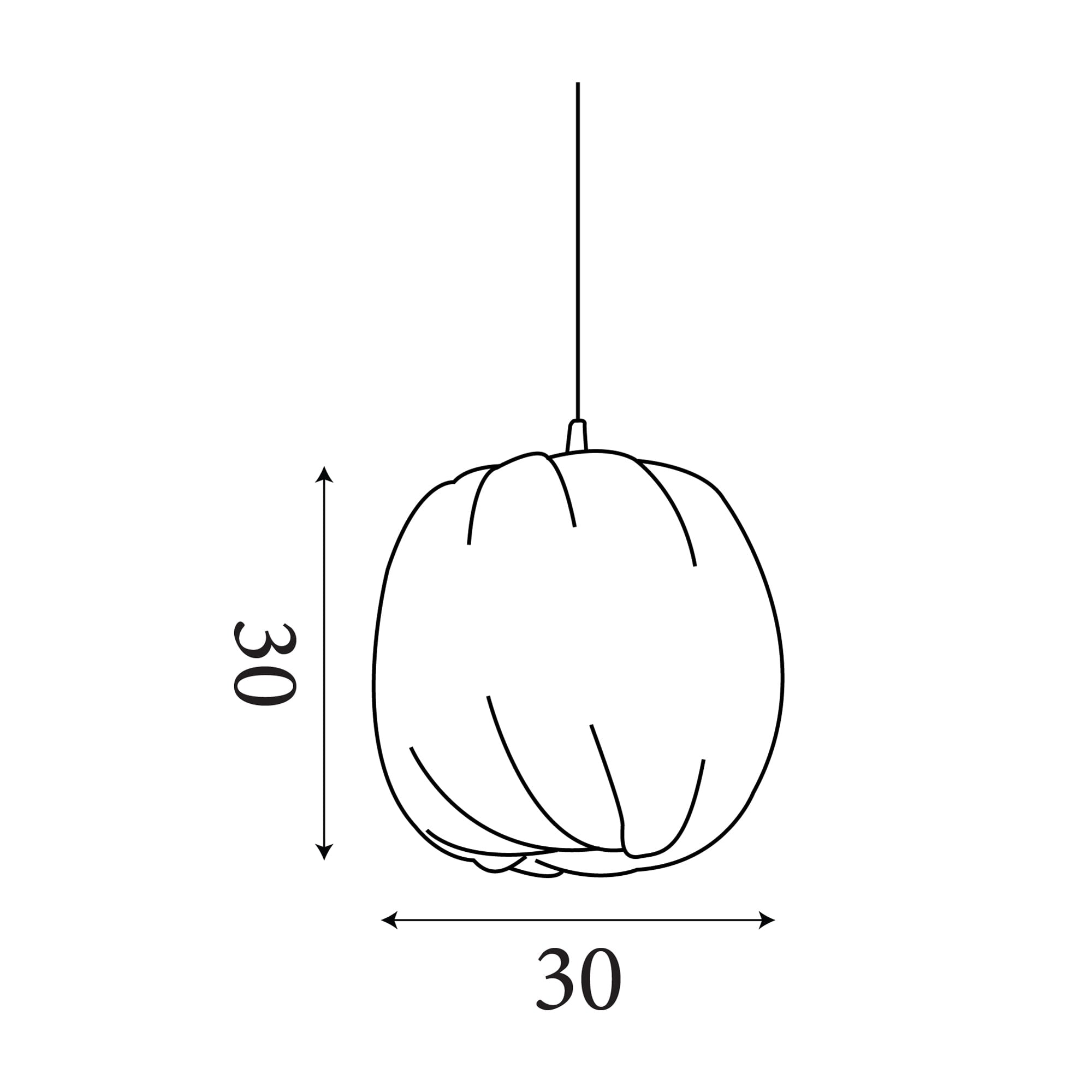 Shade - Natrual Round Bamboo 30cm