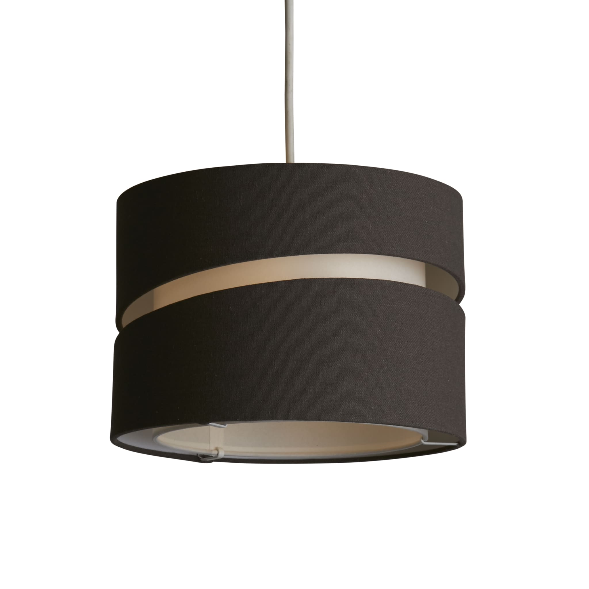 Finn Two Tier Shade 28Cm Grey