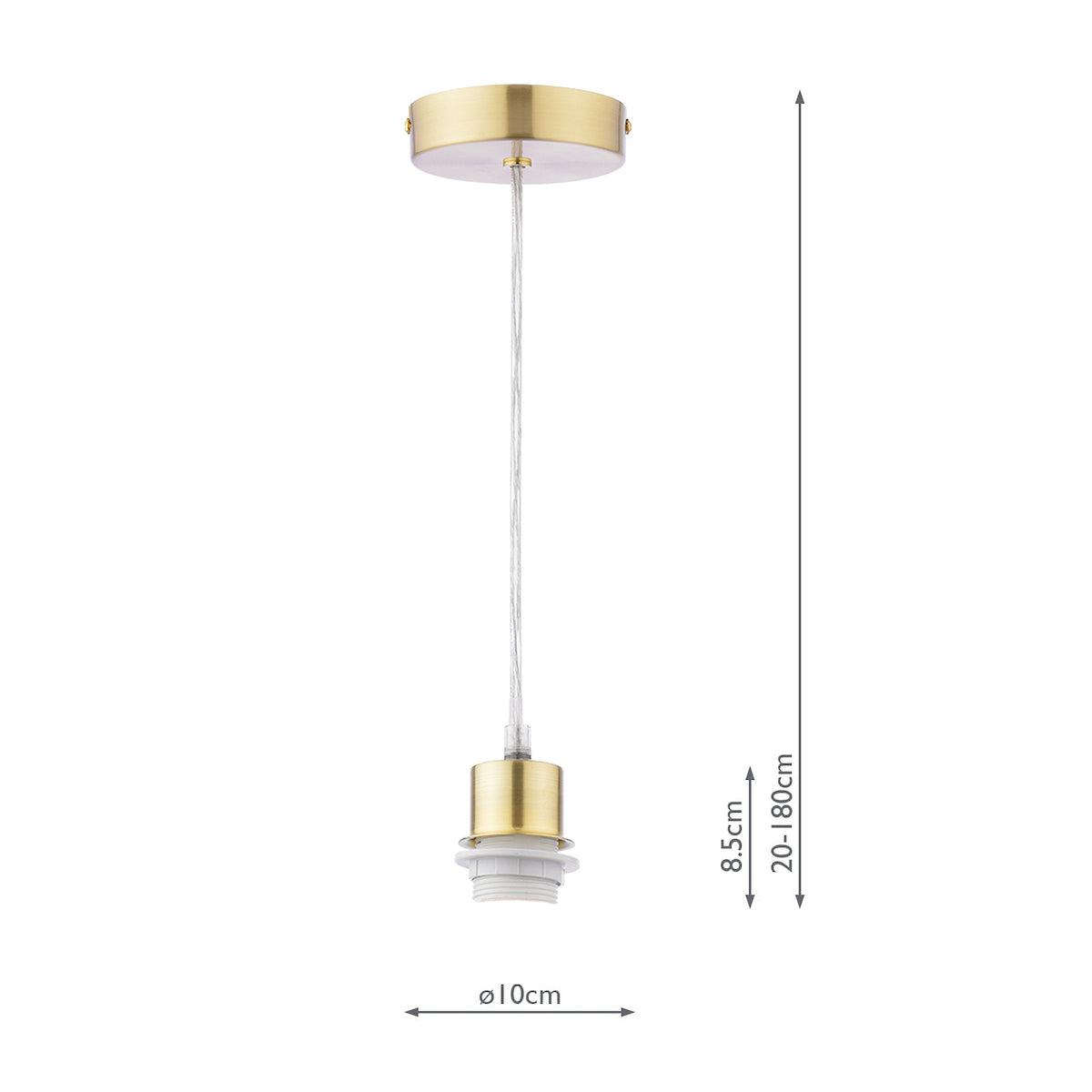 ACCESSORIES 1LT SAT BRA E27 SUSPENSION CLEAR CABLE
