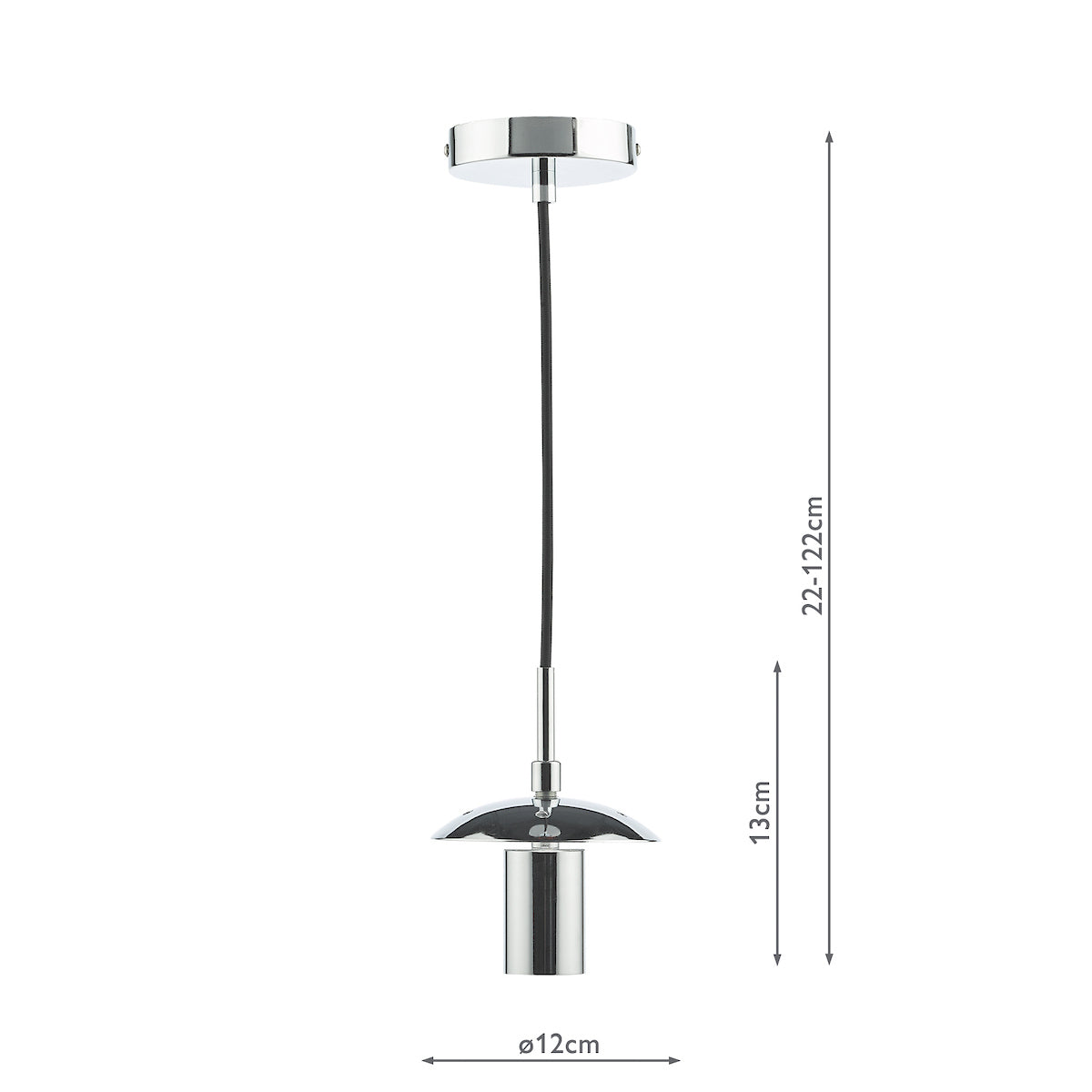 ACCESSORIES 1LT PENDANT SUSPENSION POL CHR