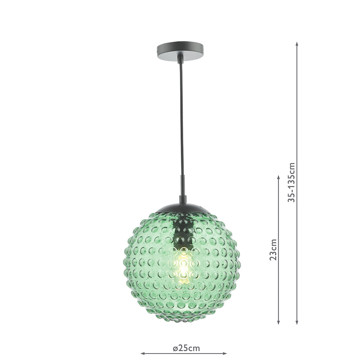 ACCESSORIES 1LT PENDANT SUSPENSION MATT BLACK