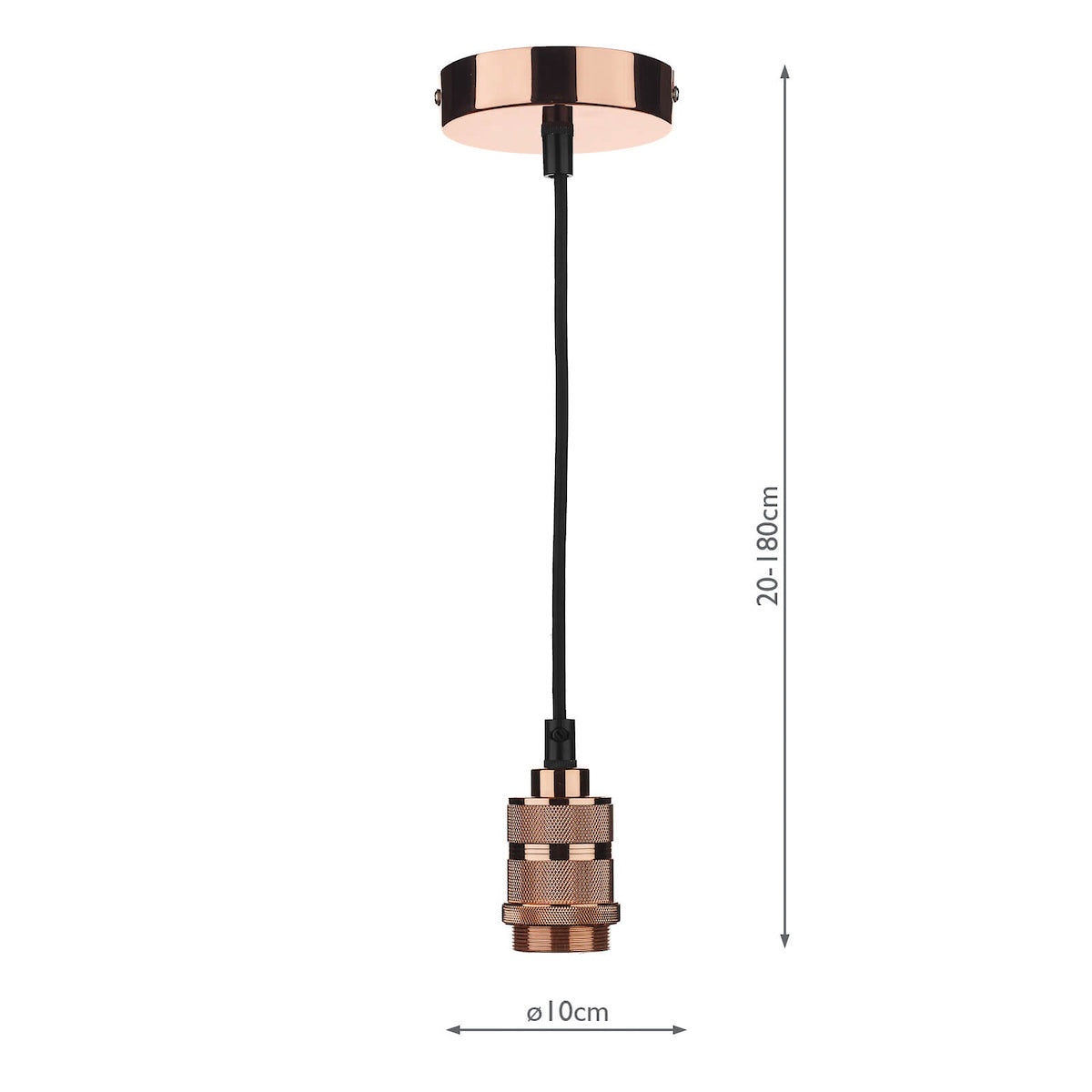 ACCESSORIES 1LT E27 DECORATIVE SUSPENSION COPPER