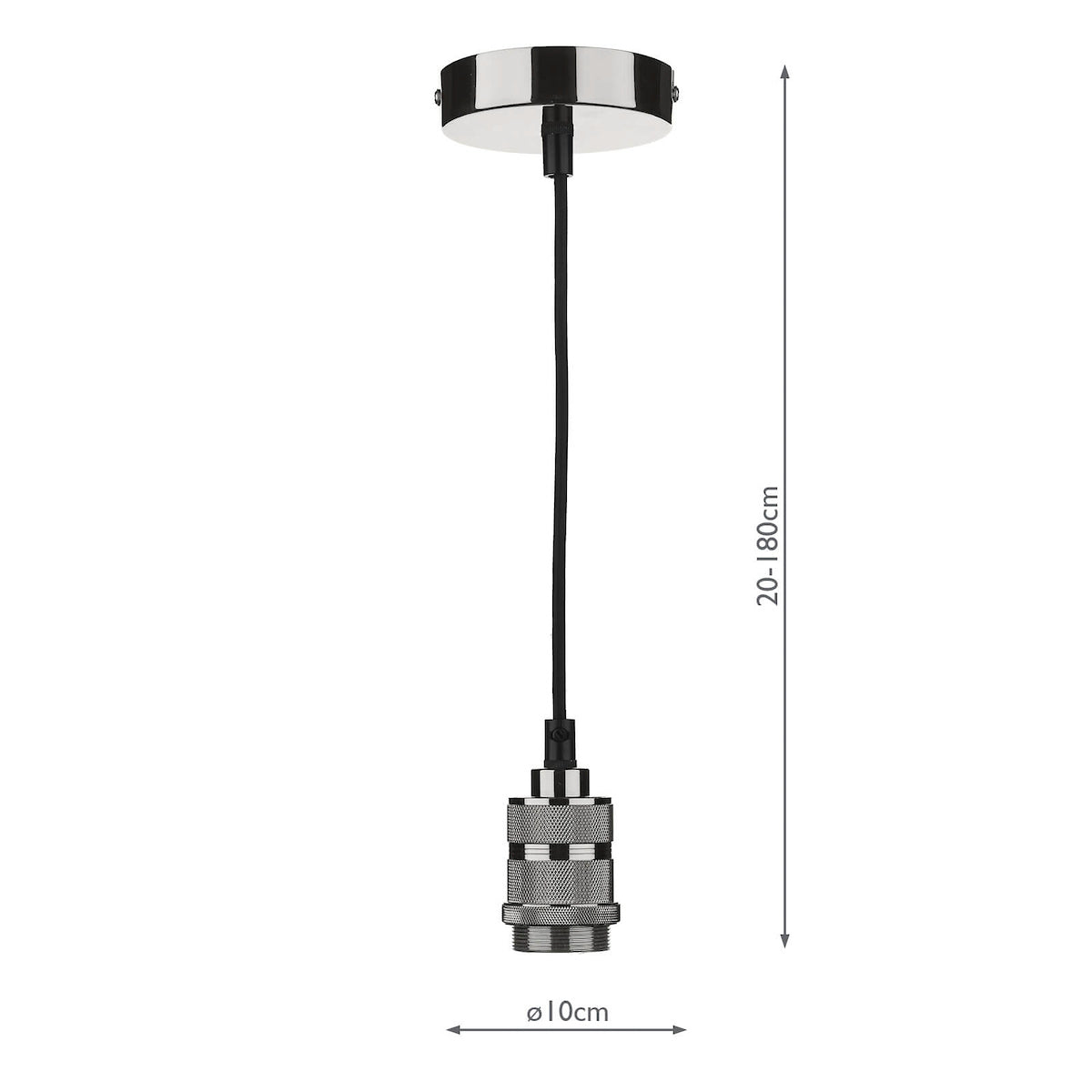 ACCESSORIES 1LT E27 DECORATIVE SUSPENSION GUN META