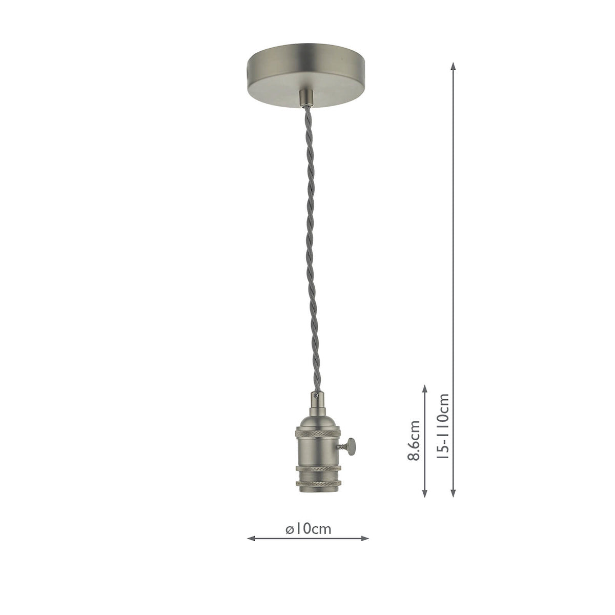ACCESSORIES 1LT SUSPENSION ANT CHR WITH GREY CABLE