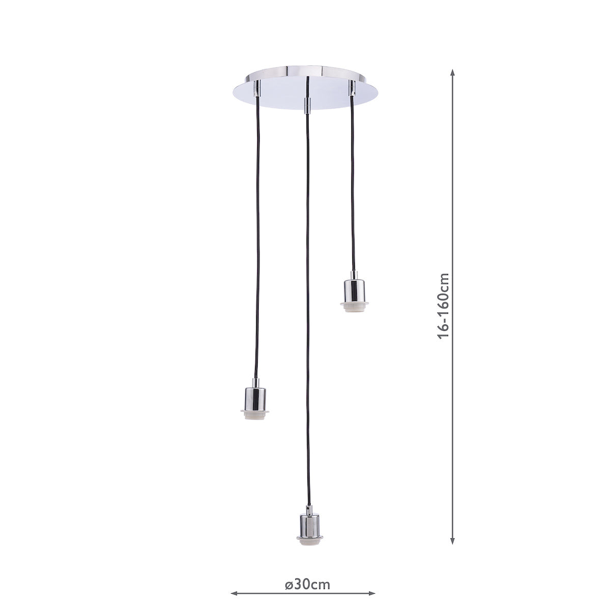 ACCESSORIES 3LT CLUSTER SUSPENSION POL CHR