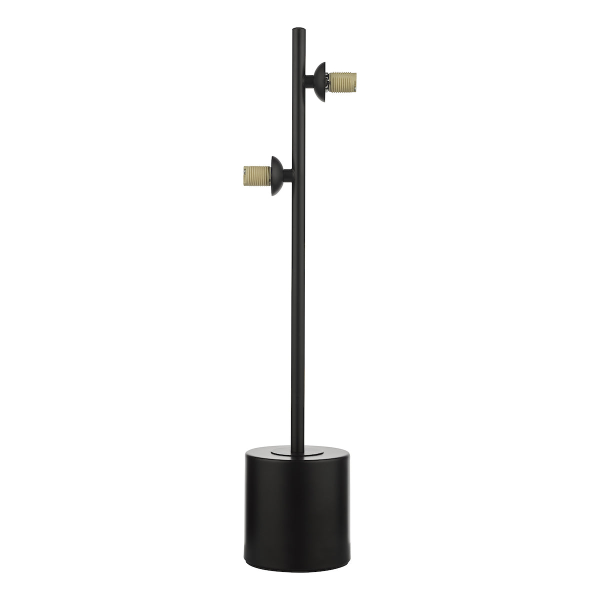 SPIRAL 2LT TABLE LAMP BLACK FRAME ONLY