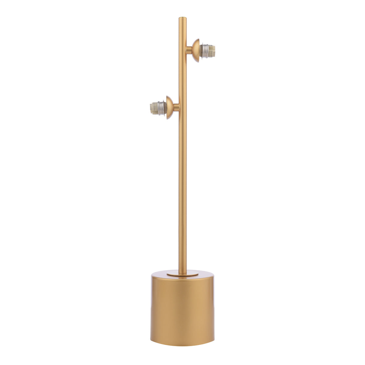 SPIRAL 2LT TABLE LAMP PAINTED GOLD FRAME ONLY