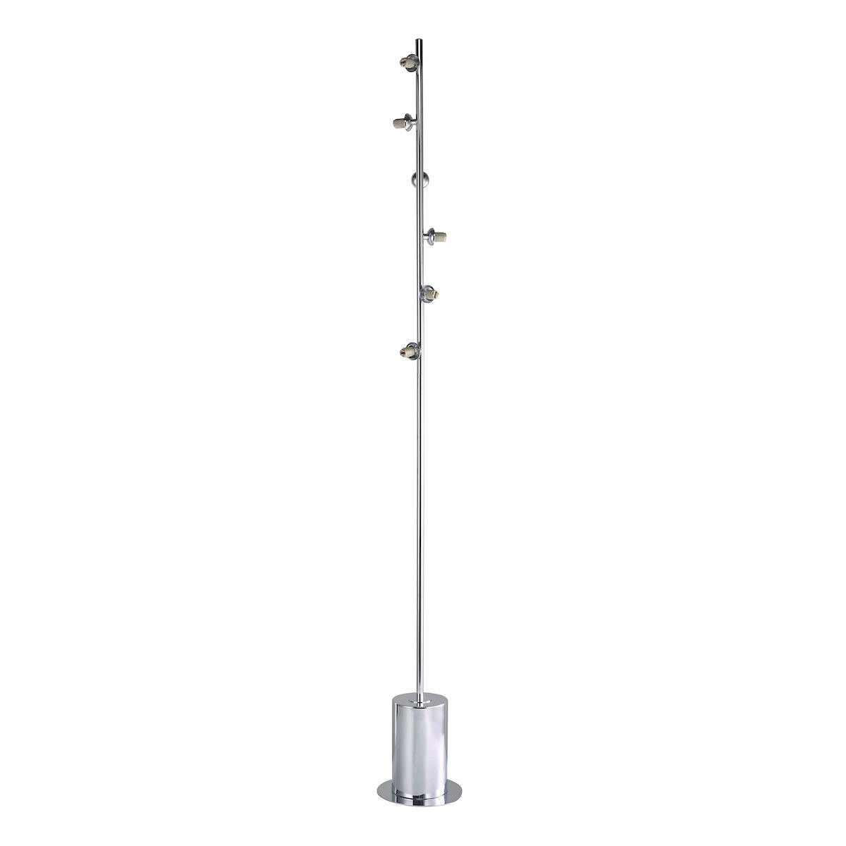 SPIRAL 6LT FLOOR LAMP POLISHED CHROME FRAME ONLY