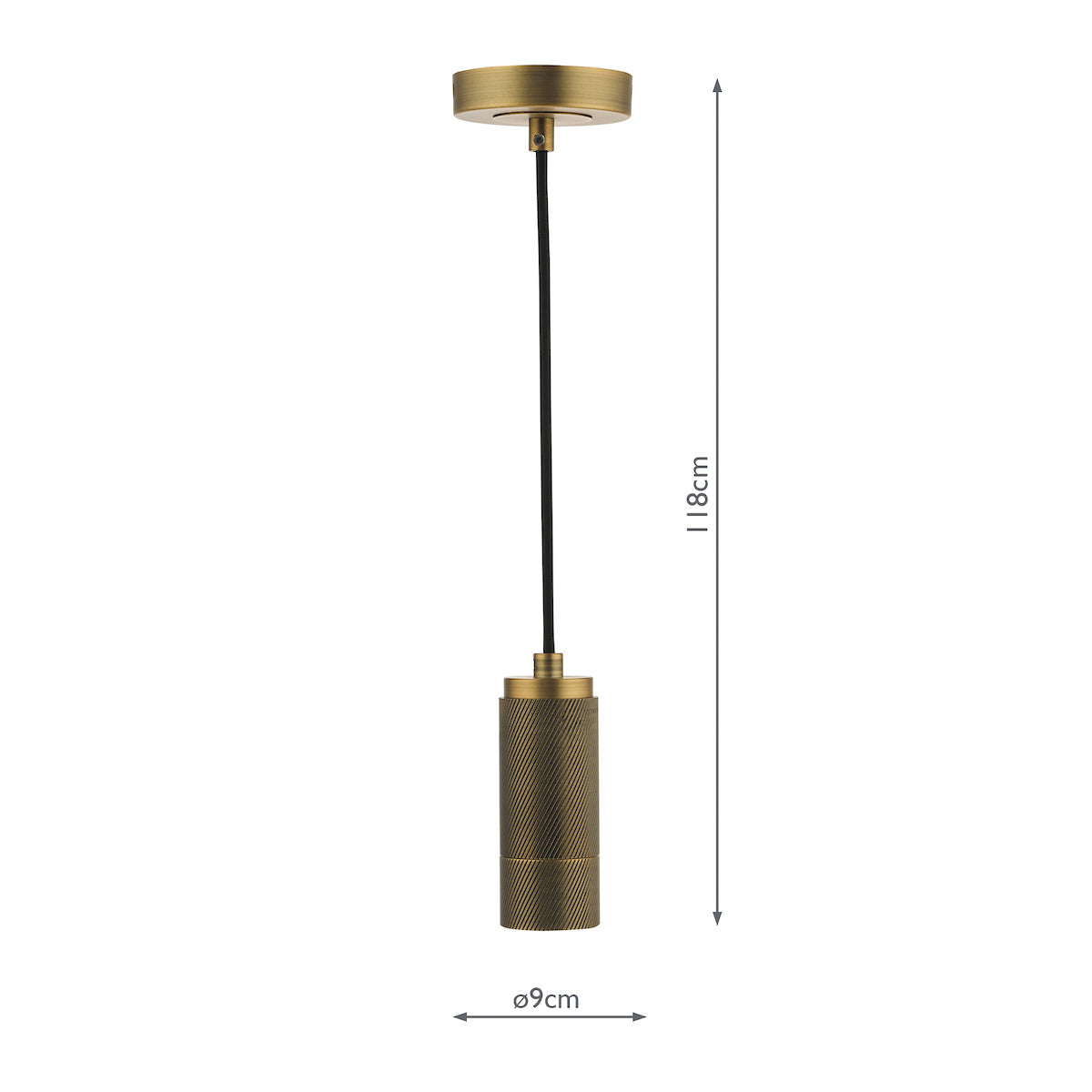 ACCESSORIES 1LT SUSPENSION KNURLED BRASS
