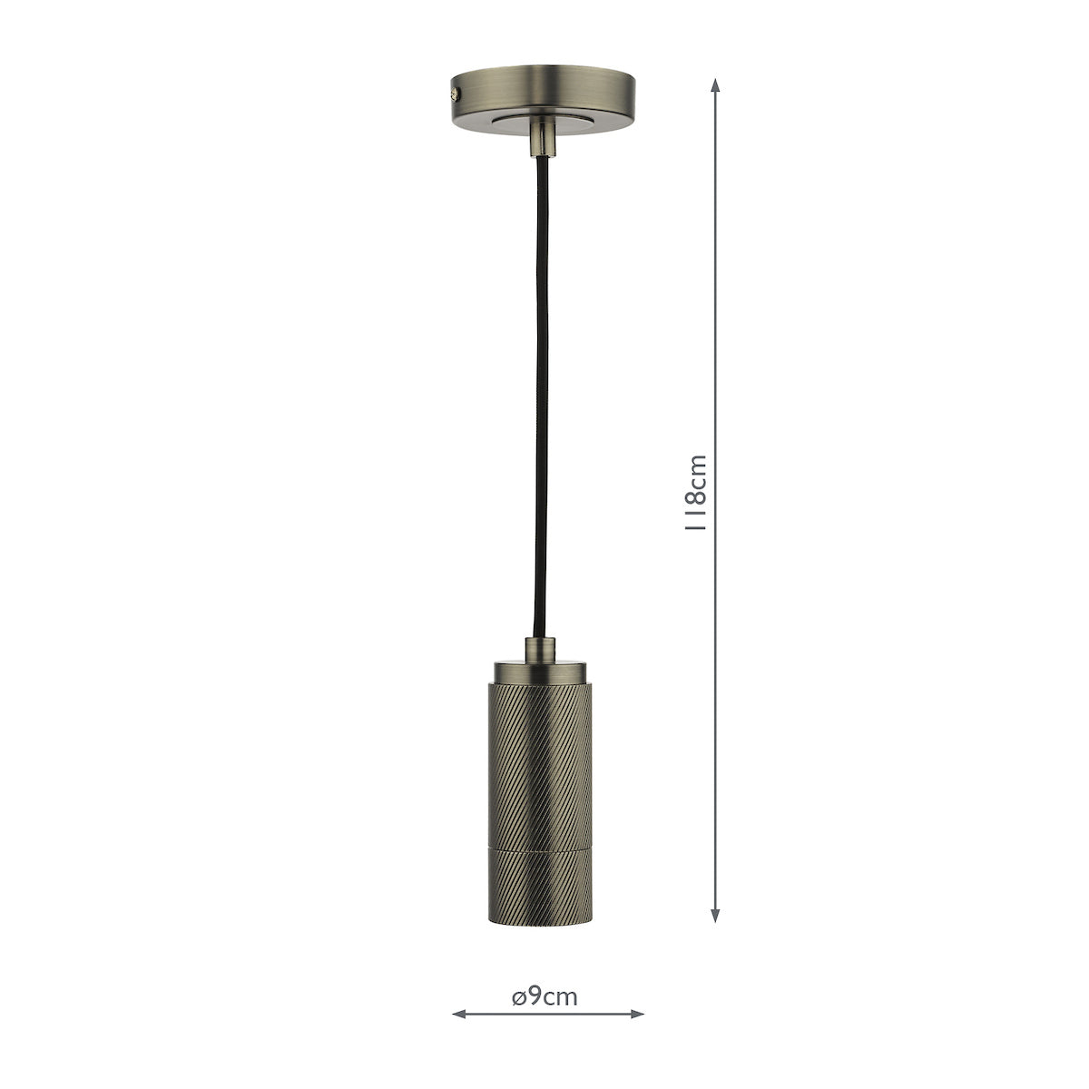 ACCESSORIES 1LT SUSPENSION KNURLED ANTIQUE CHROME