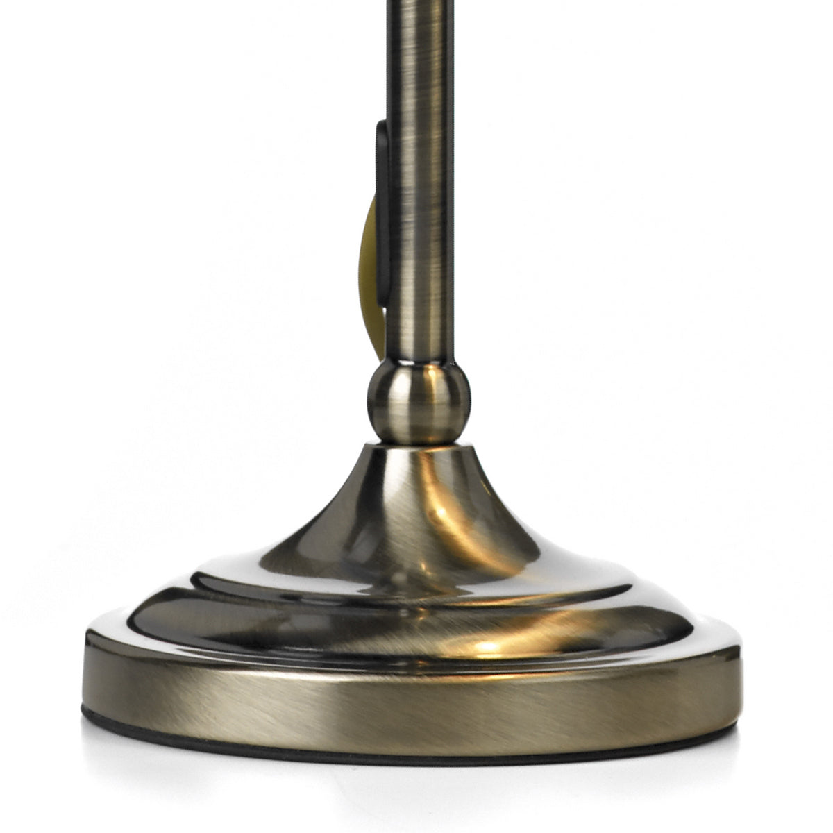 SUFFOLK RISE & FALL TABLE LAMP - ANTIQUE BRASS C/W