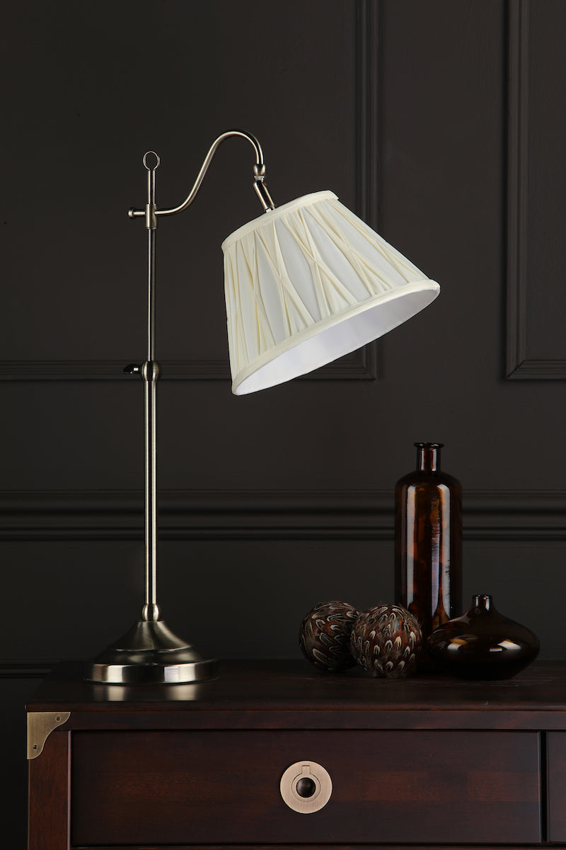 SUFFOLK RISE & FALL TABLE LAMP - ANTIQUE BRASS C/W