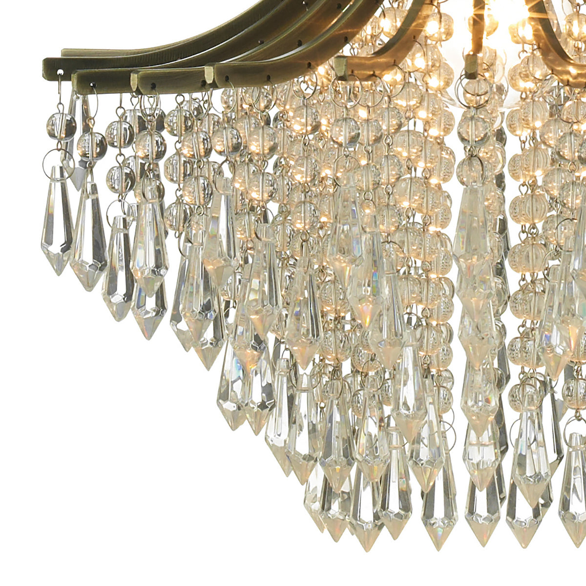 SURI 1LT PENDANT ANT BRA WITH CLEAR BEADS