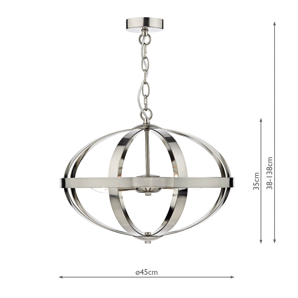 SYMBOL 3LT PENDANT SAT CHR