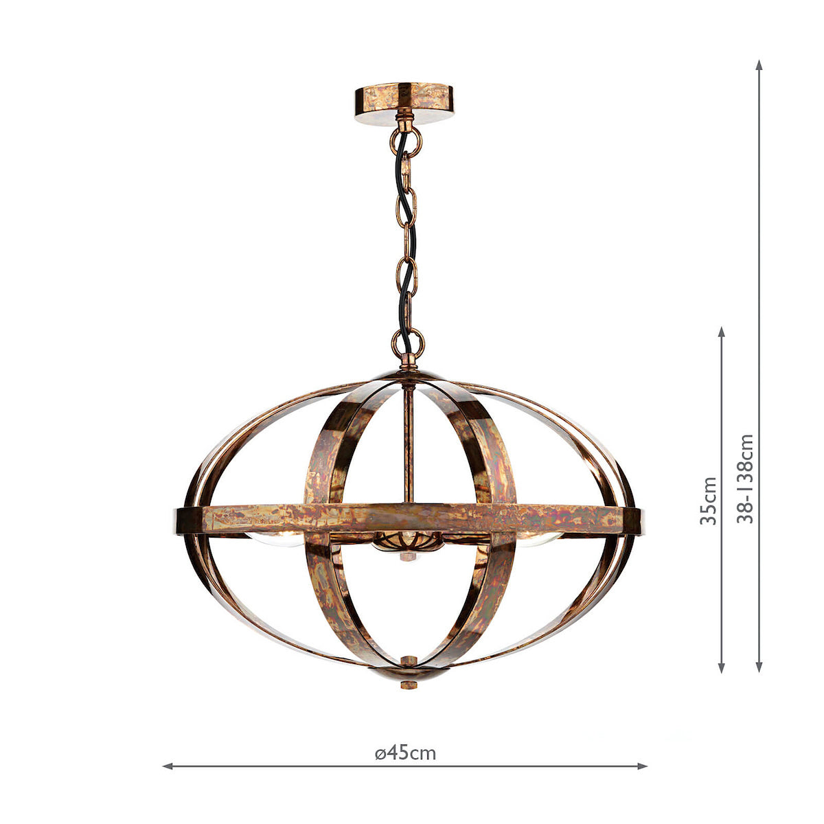 SYMBOL 3LT PENDANT PETROL COPPER