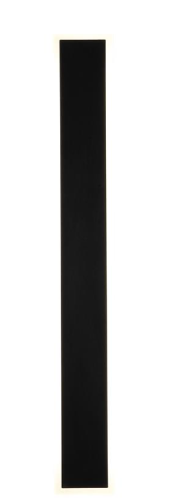 Bordo II Square LED Outdoor Wall Light, Length 600mm, Black