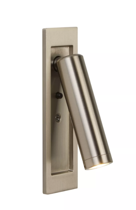 Marylebone Recessed LED Reading Light Satin Nickel