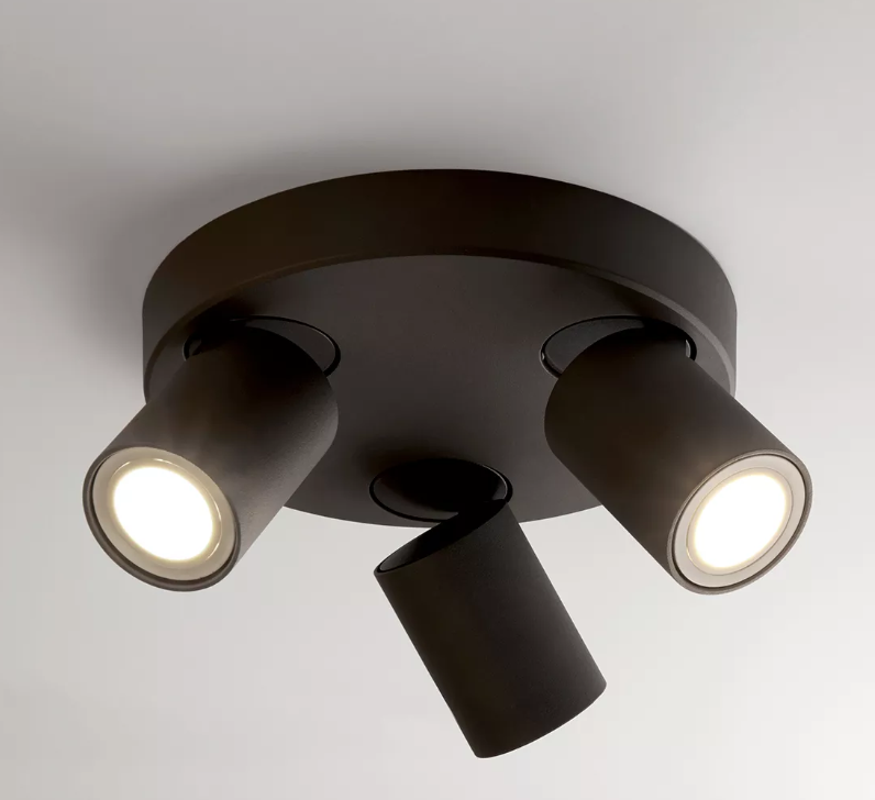 Moon 3 Round, GU10, Sand Black