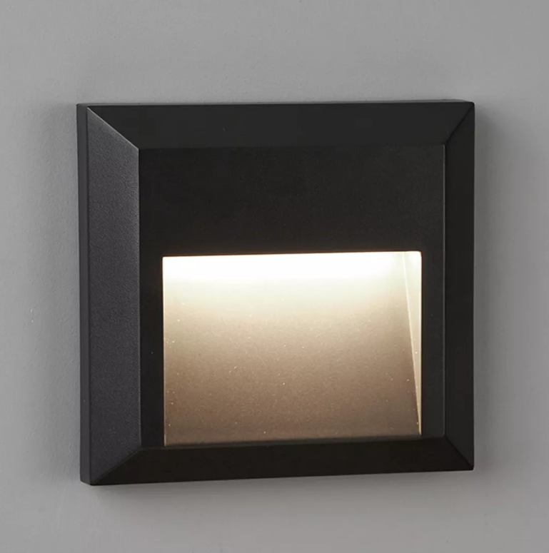 Sapporo Square, 1.1W 3000k, IP65, Dark Grey or White