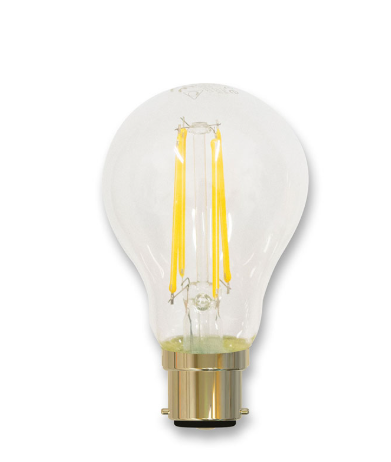 7 WATT B22 CLEAR LED GLS 2700K