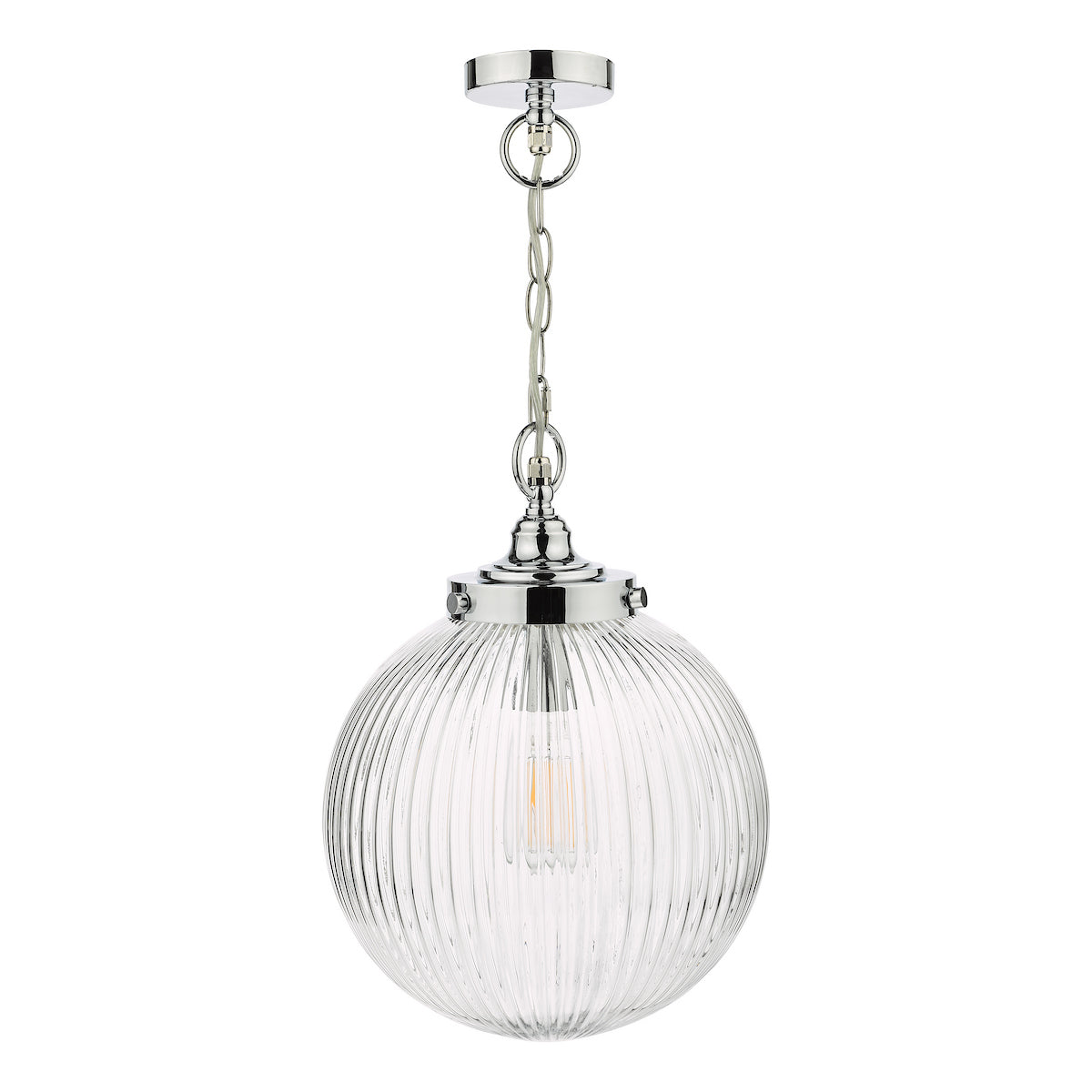 TAMARA 1LT PENDANT POL CHR/ CLEAR IP44