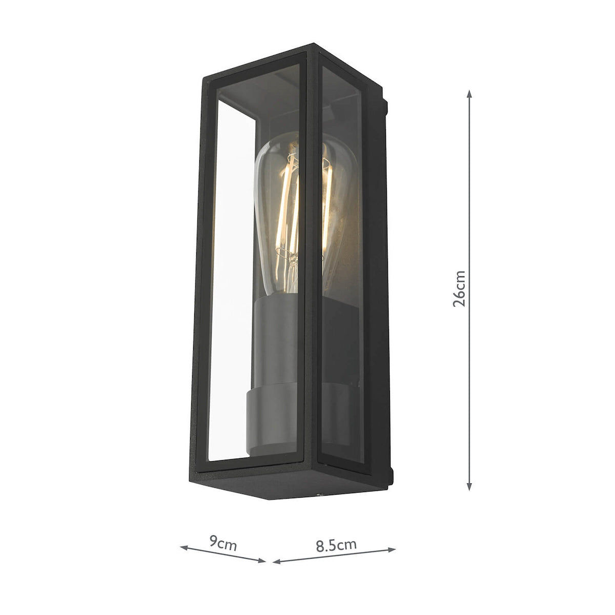 TARYN 1LT W/LT ANTHRACITE IP65