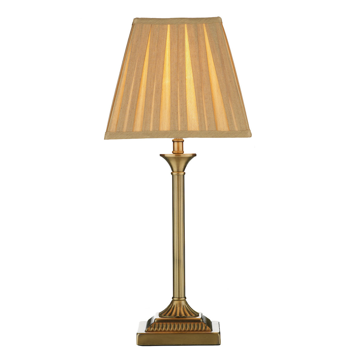 TAYLOR TABLE LAMP CW SHADE ANT BRA