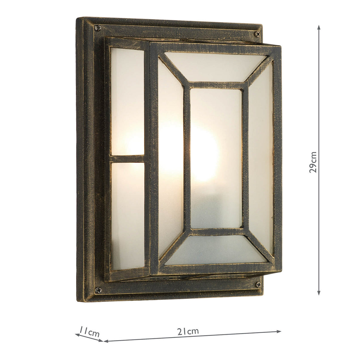 TRENT WALL BRACKET BLACK GOLD IP44
