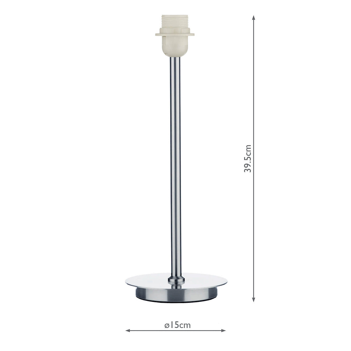 TUSCAN TABLE LAMP BASE ONLY SAT CHR