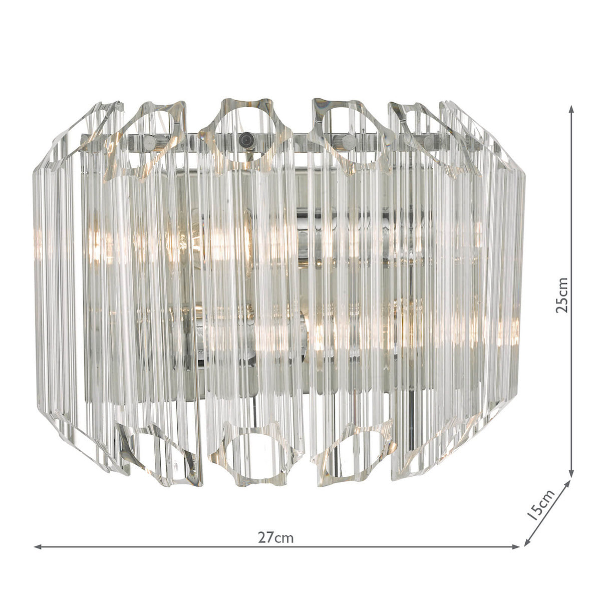 TUVALU 2LT WB POL CHR CLEAR GLASS