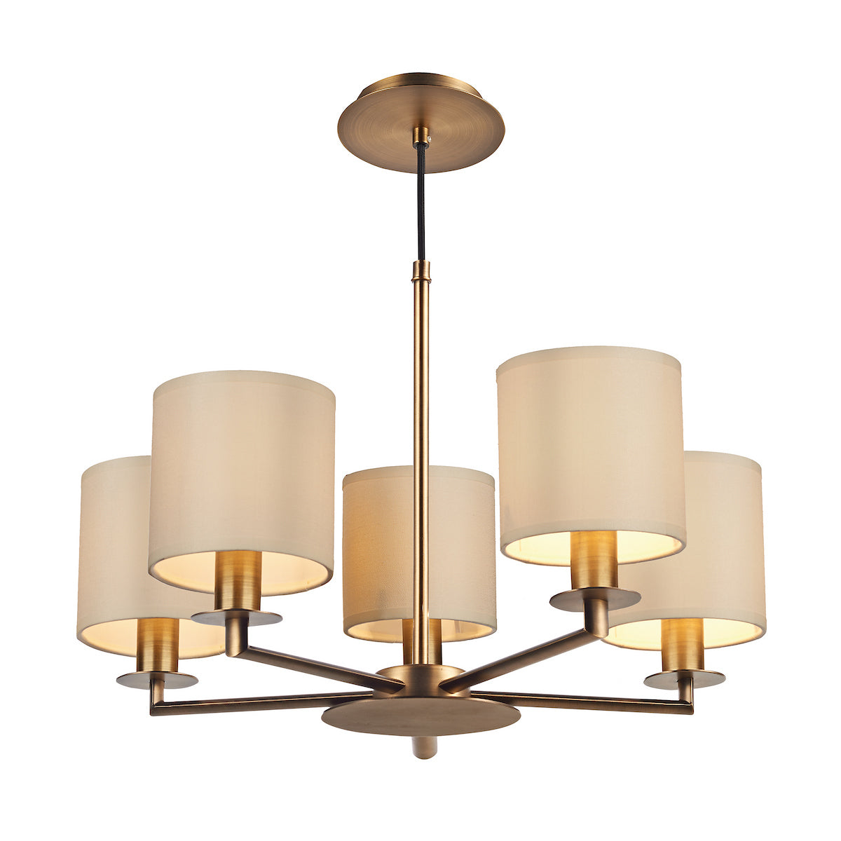 TYLER 5LT HEIGHT ADJUSTABLE DUAL MOUNT PENDANT BRO