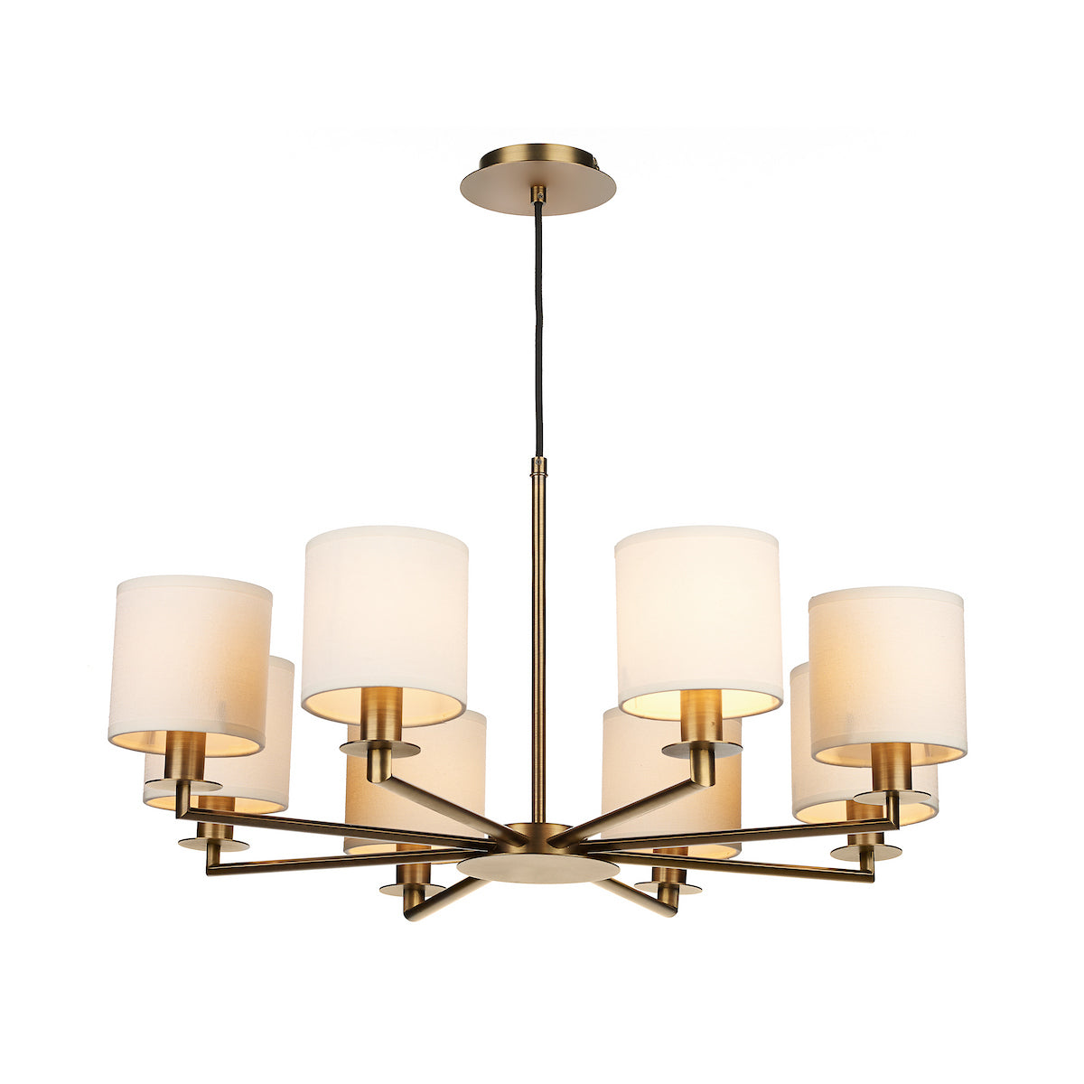 TYLER 8LT HEIGHT ADJUSTABLE DUAL MOUNT PENDANT BRO