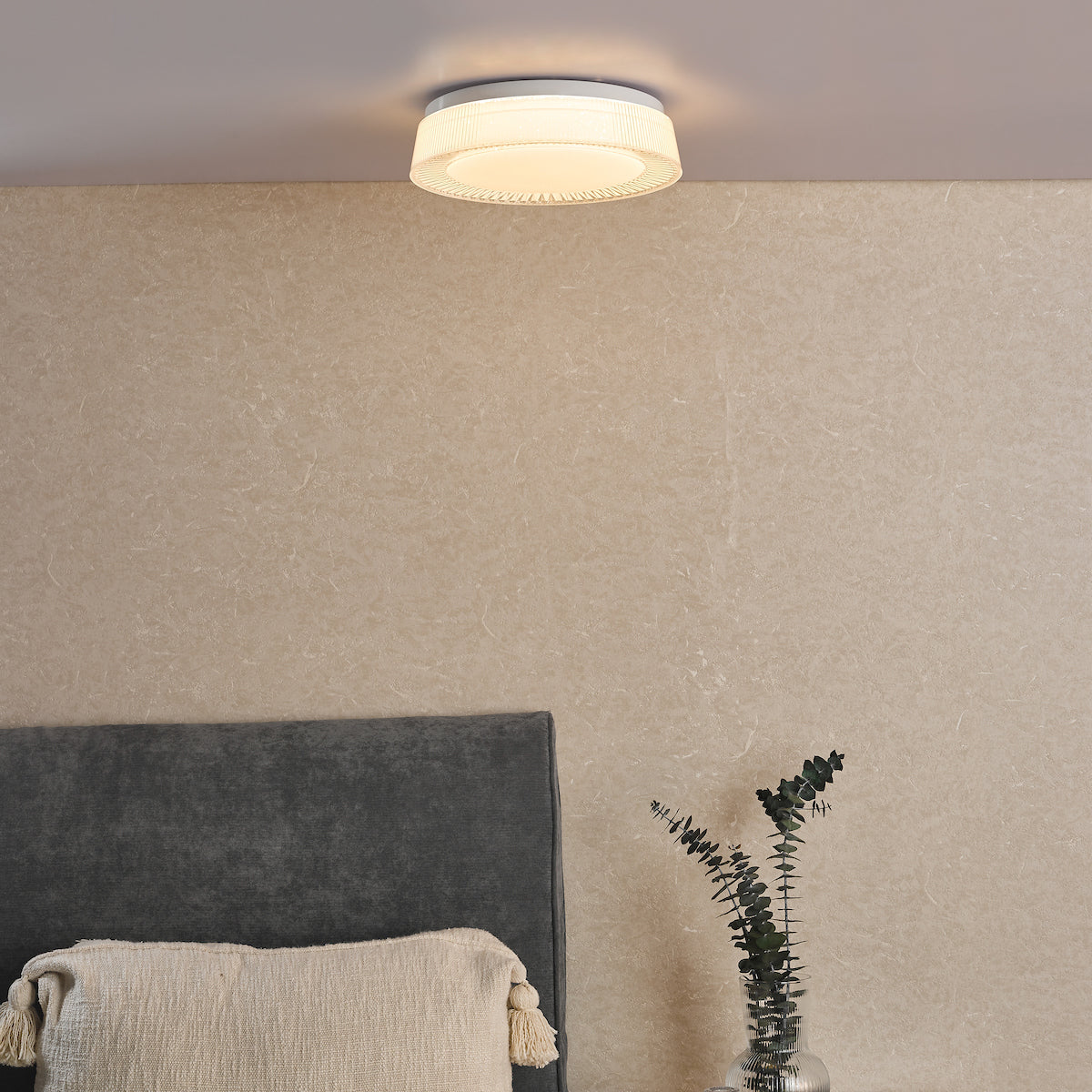 UDELL FLUSH CLEAR ACRYLIC 28CM LED