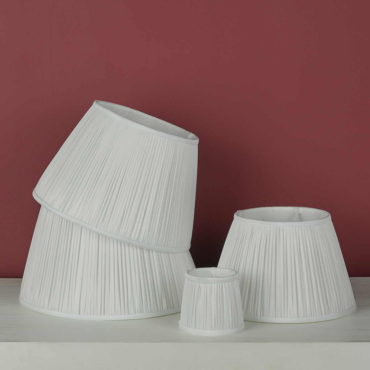 ULYANA PLEATED SHADE 35CM IVORY