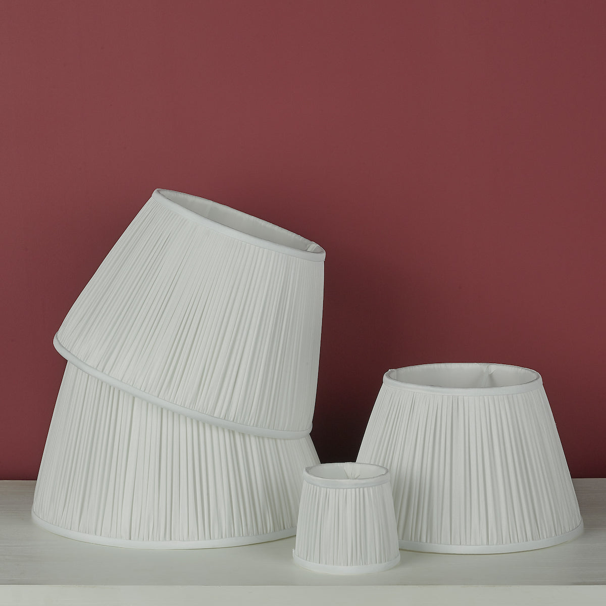 ULYANA PLEATED SHADE 40CM IVORY