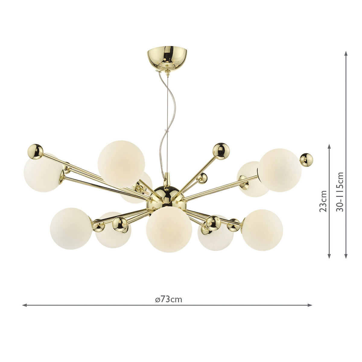 URSA 10LT PENDANT POL GOLD/ OPAL