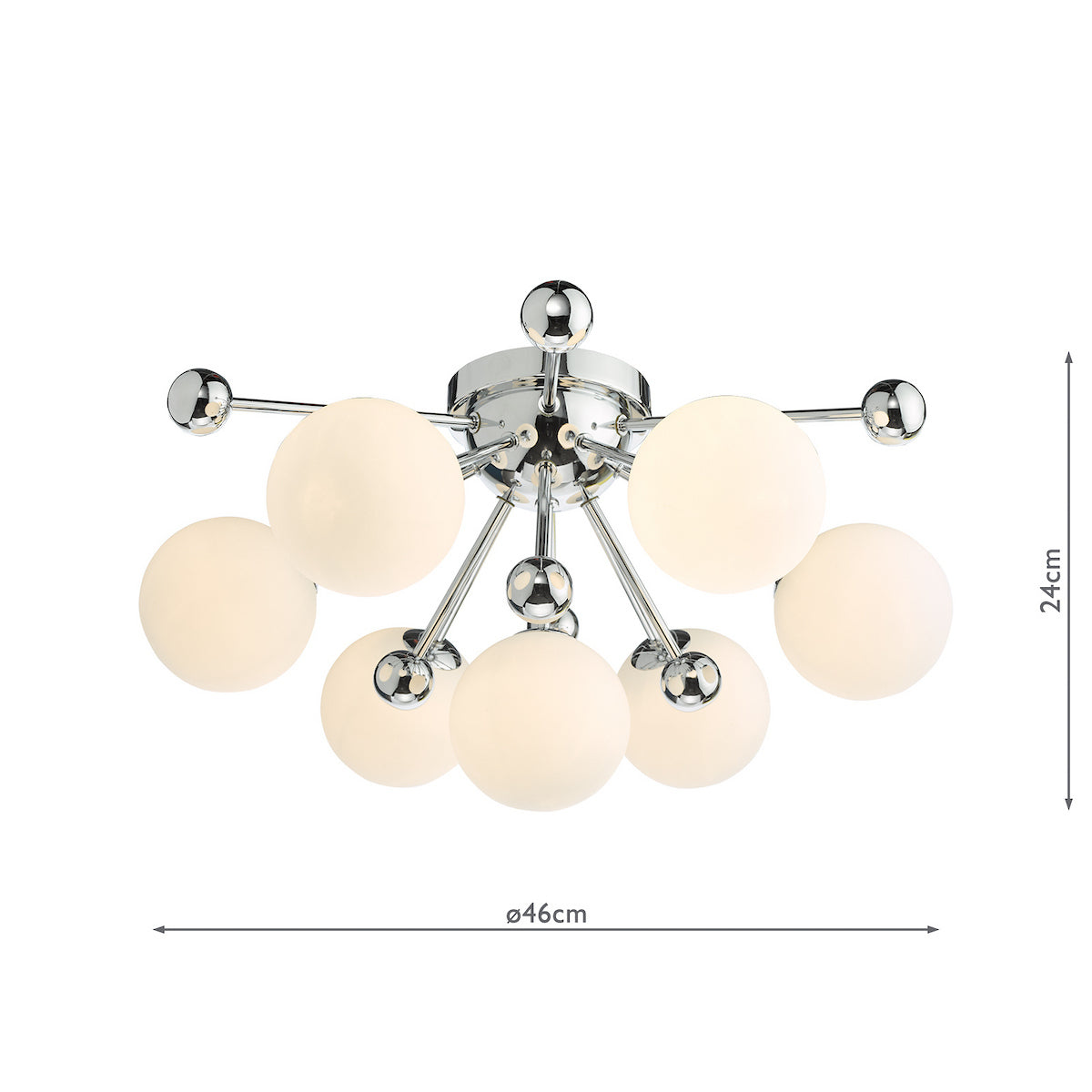 URSA 7LT FLUSH POL CHR/ OPAL