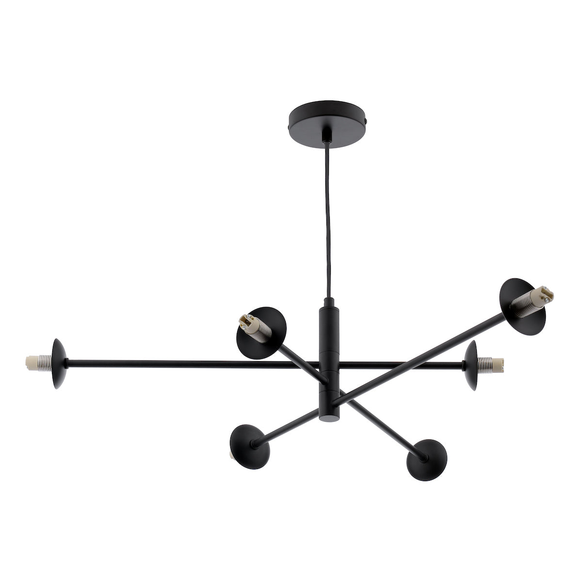VIGNETTE 6LT PENDANT BLACK FRAME ONLY