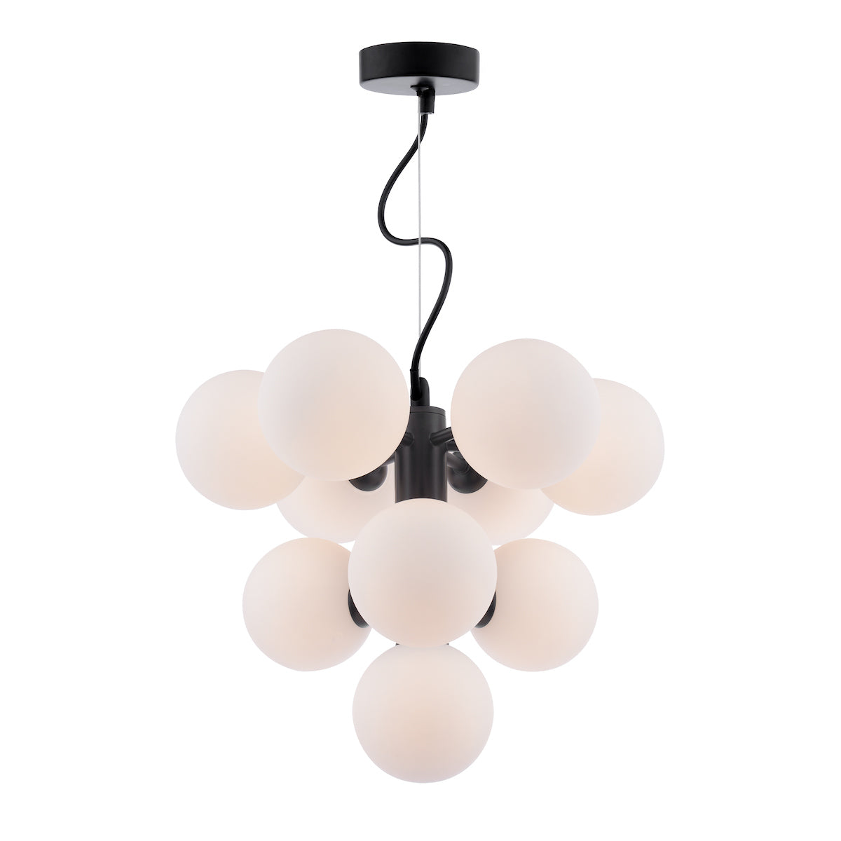 VINE 10LT TREE PENDANT BLACK CW OPAL GLS