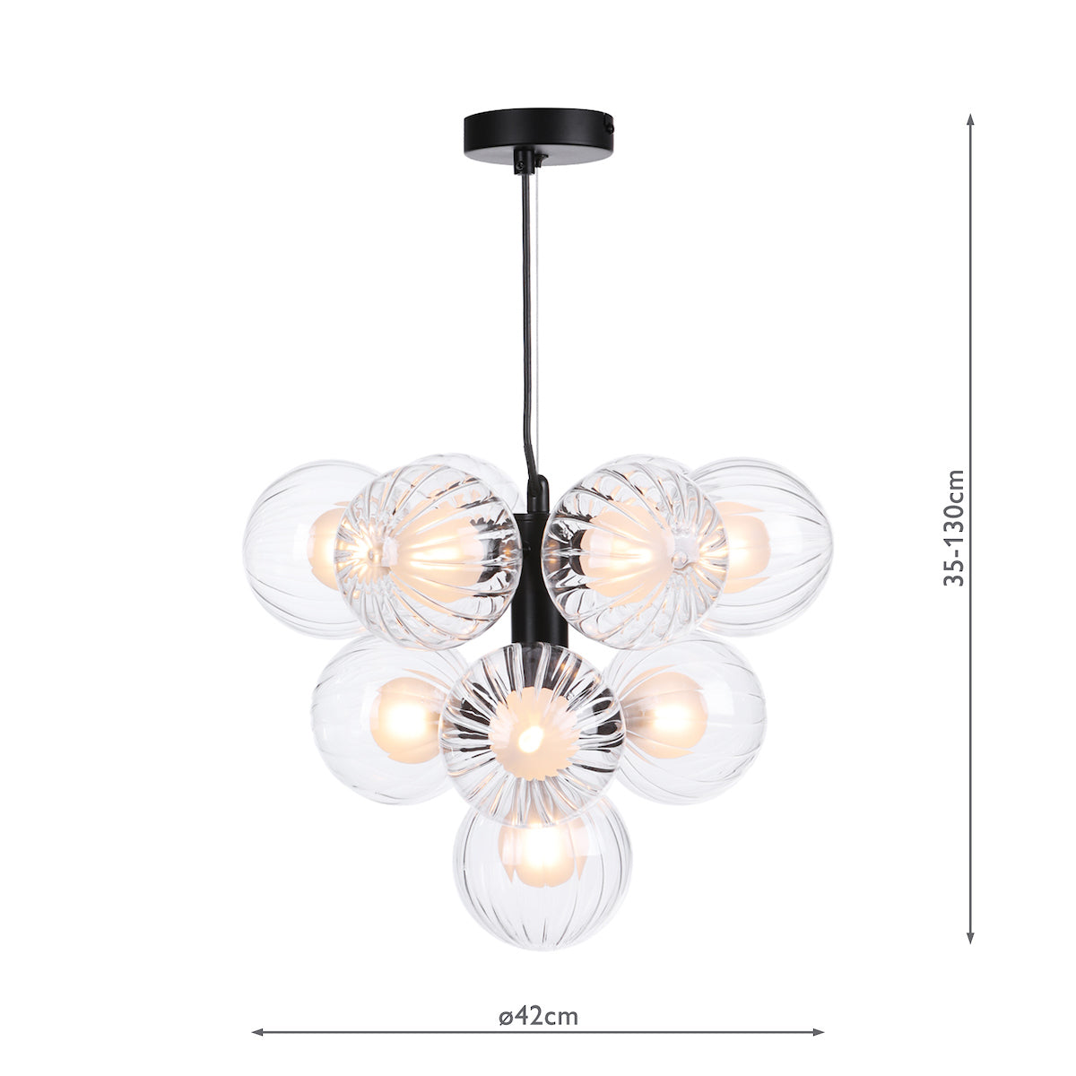 VINE 10LT TREE PENDANT BLACK CW DOUBLE ENVELOPE GL