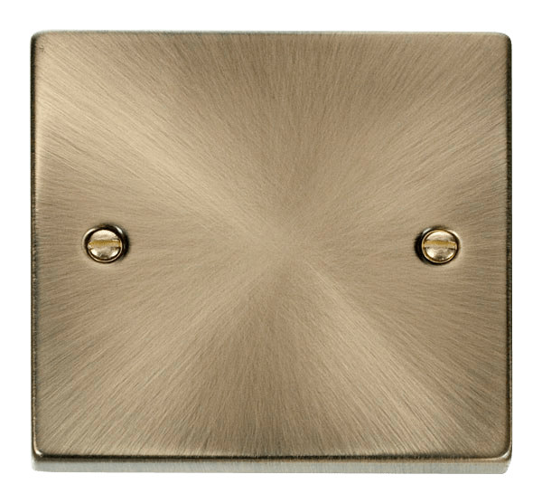VP ANT/BR 1-GANG BLANK PLATE