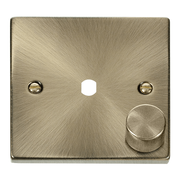 VPAB 1 GANG DOUBLE DIMMER PLATE & KNOBS