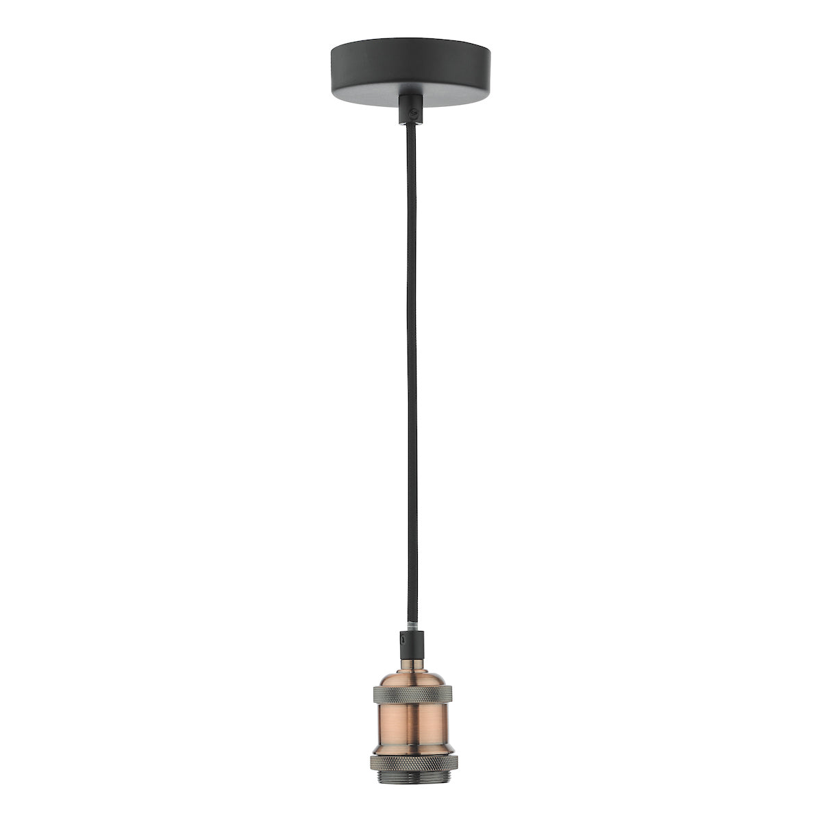 WACO 1LT E27 SUSPENSION PENDANT ANTIQUE COPPER