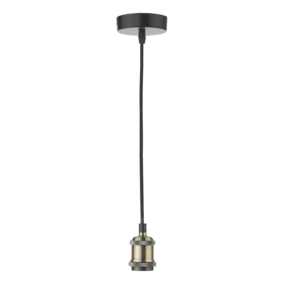 WACO 1LT E27 SUSPENSION PENDANT ANTIQUE BRASS