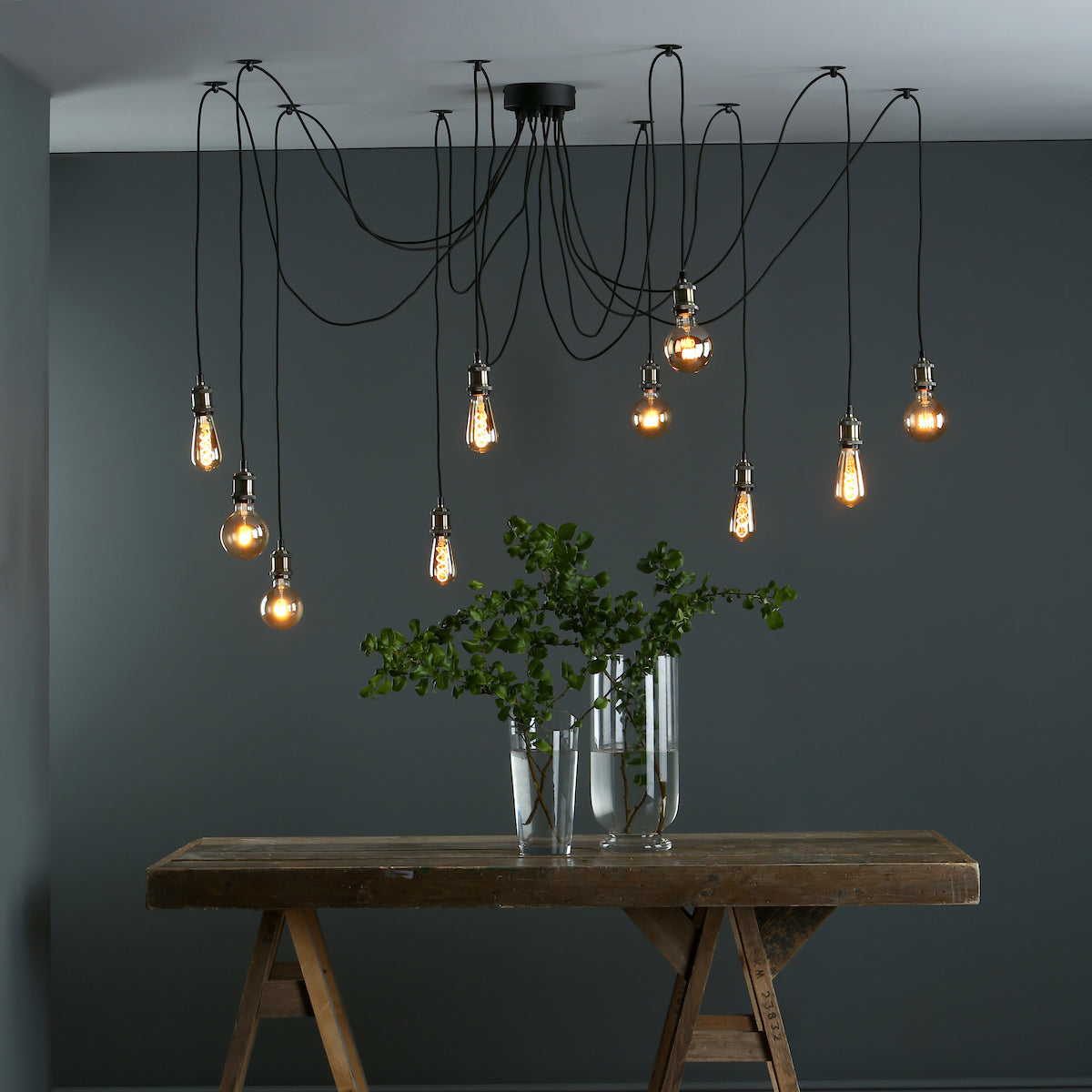 WACO 10LT PENDANT ANTIQUE BRASS MATT BLACK