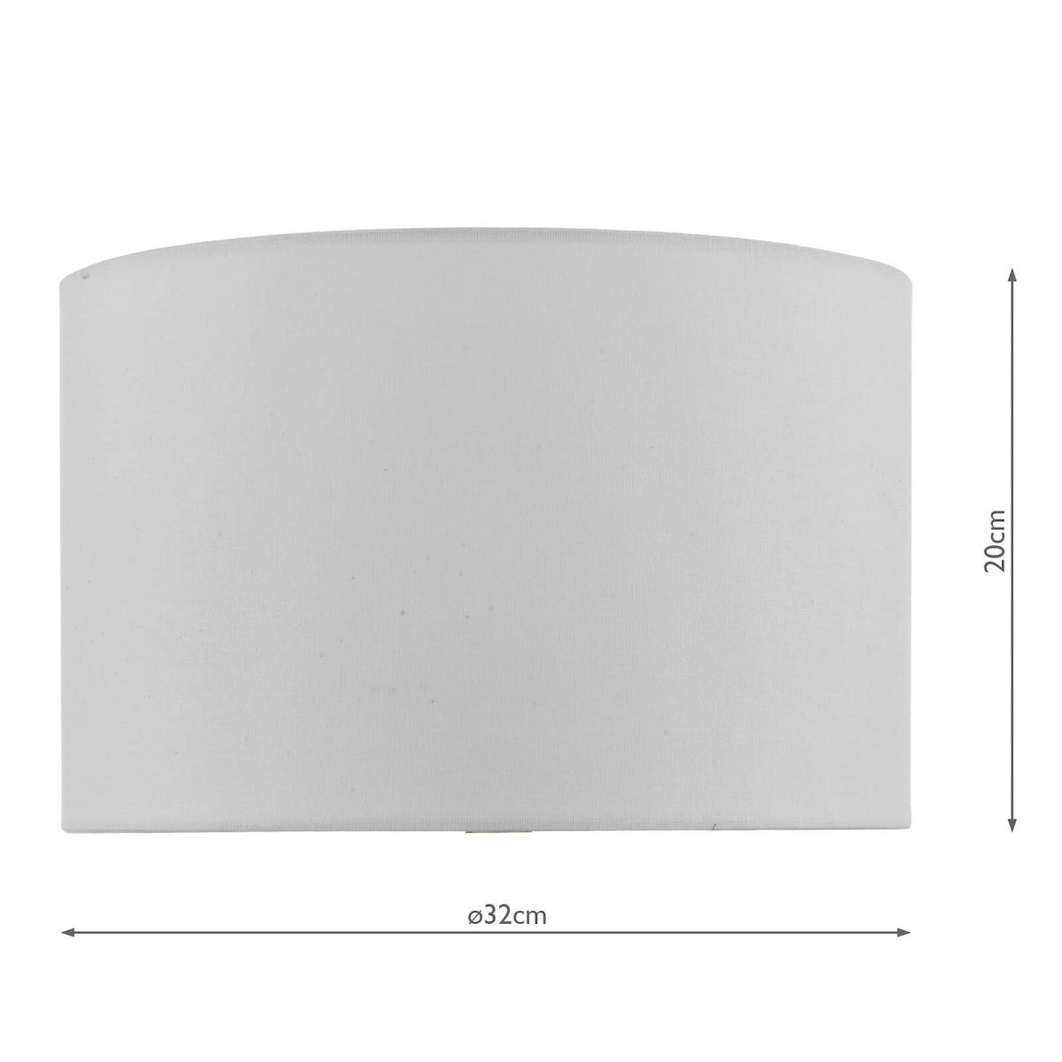 WEYLIN WHITE FAUX SILK SHADE FOR WEY4223