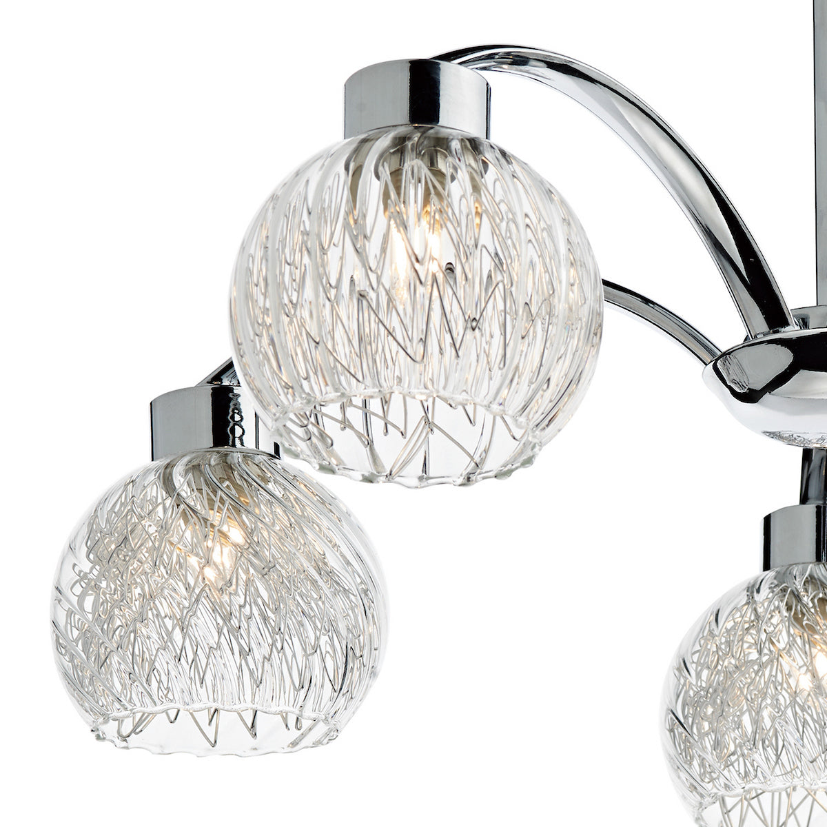 YASMIN 5LT SEMI FLUSH POL CHR