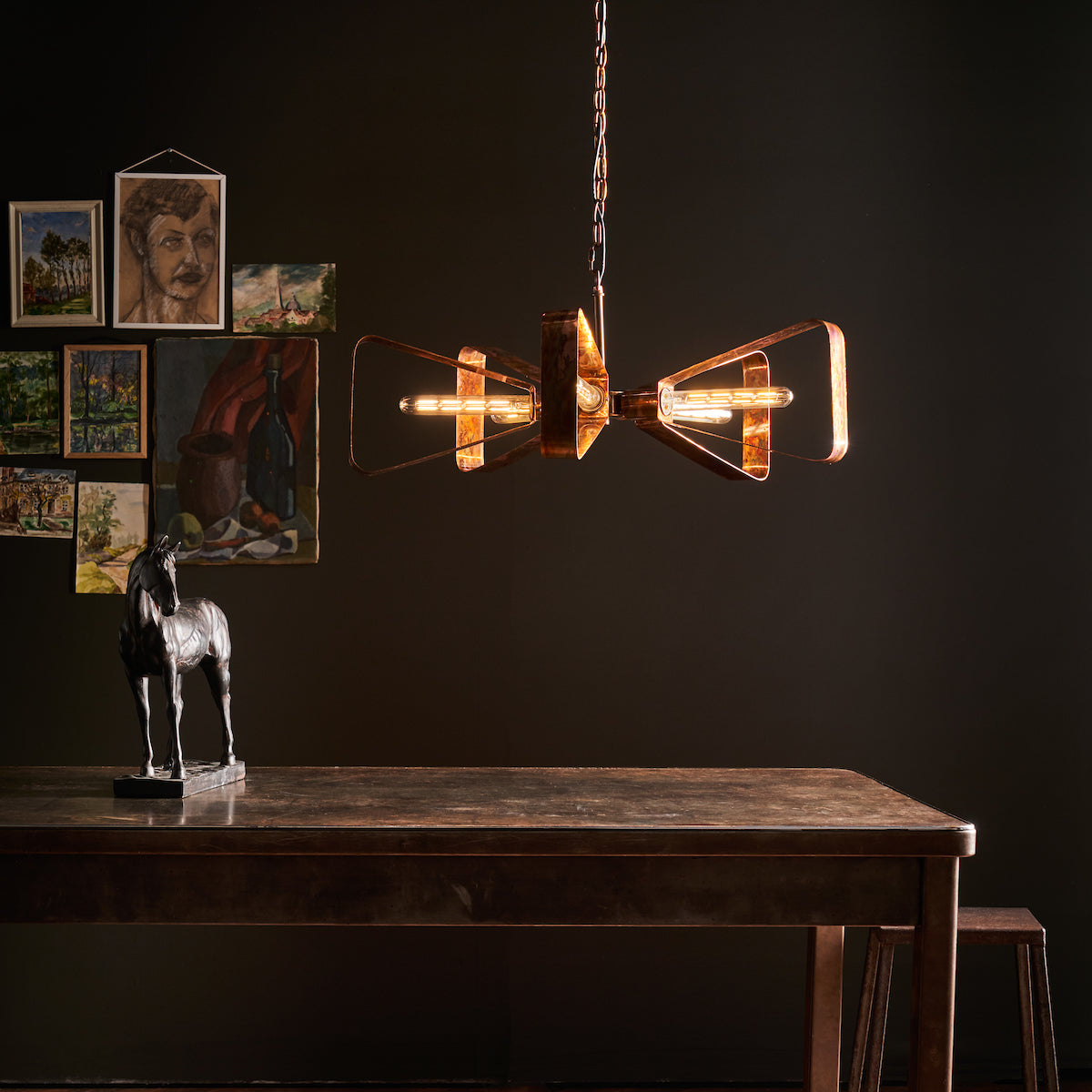 YAVANNA 5LT PENDANT OILED COPPER